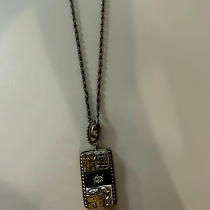 Chico's long necklace with pendant